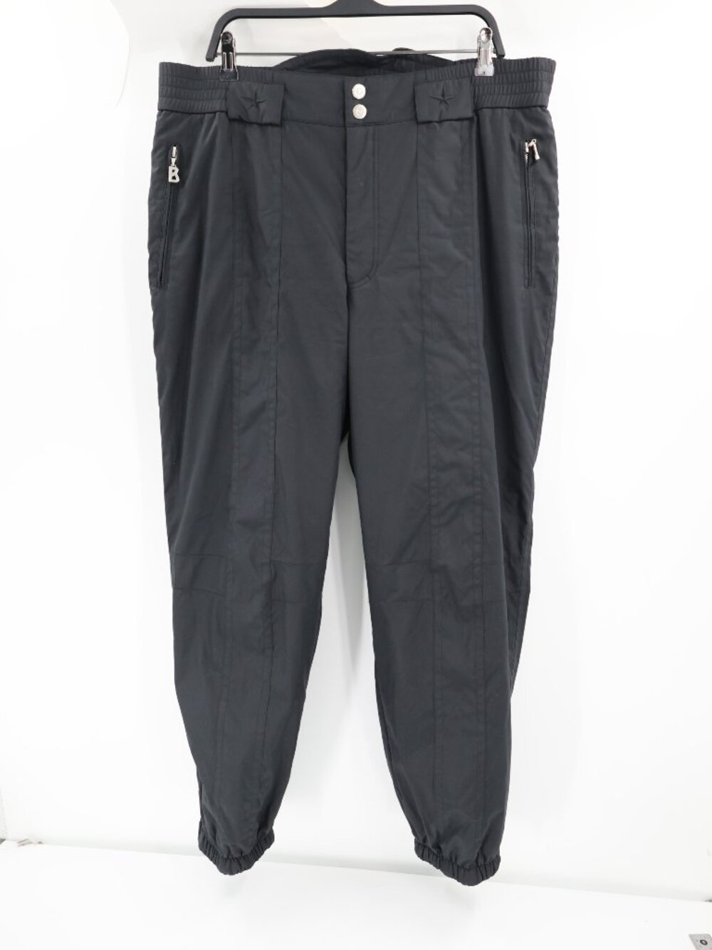 Bogner ski Pants Mens 40 Snowboard Black Insulated Zip Pockets Elastic Waist
